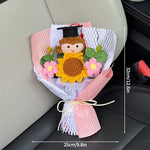 bouquet fleurs artificielles tournesols jaune orange blanc décoration mariage cadeau fête enseignants
