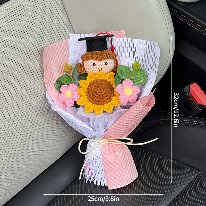 bouquet fleurs artificielles tournesols jaune orange blanc décoration mariage cadeau fête enseignants
