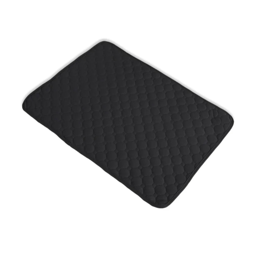 tapis absorbant lavable coton géométrique noir gris moderne petit animal compagnie urinoir