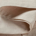 serviettes tissu beige rustiques pack 10pcs 45x45cm tissage artisanal maison restaurant