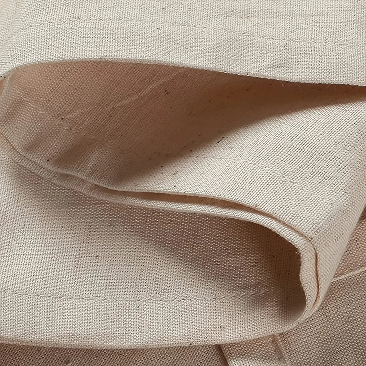 serviettes tissu beige rustiques pack 10pcs 45x45cm tissage artisanal maison restaurant