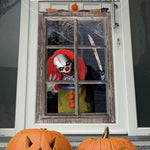 décoration murale halloween clown effrayant toile d'araignée rouge blanc anniversaire halloween opacité clips