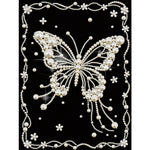 tableau décoratif motifs floraux strass or élégant art décoratif diy adulte modernes incluséesOpaqueFlyGirlElves