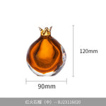 vase verre grenade forme moderne orange translucide décoration florale arrangement table