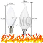 ampoule led effet flamme blanc orange moderne 2835 led base e12