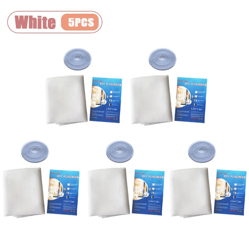 filet anti moustiques adhésif fenetre polyester blanc maille régulière moderne invisible facile