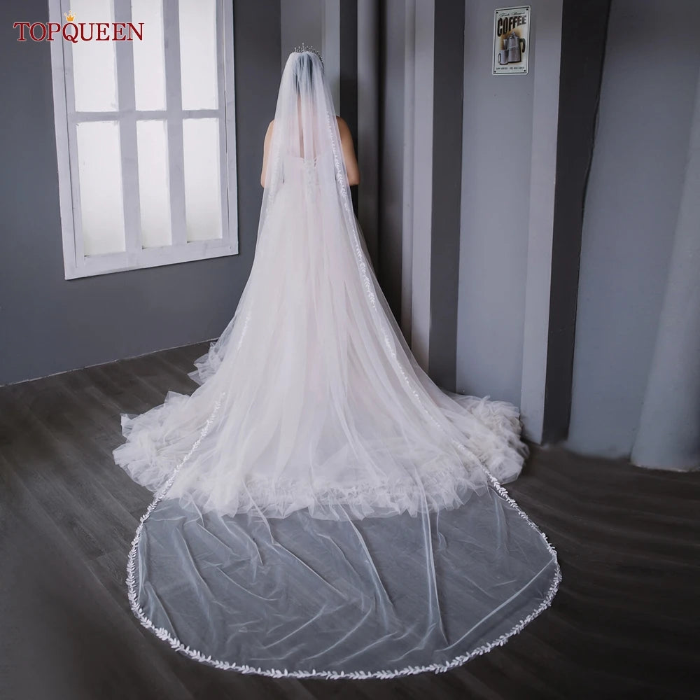 voile mariée blanc broderie feuilles clips classique mariage soirée party bridemaids bridesmaids