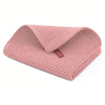 serviettes cuisine coton beige gris rouge maille fine moderne