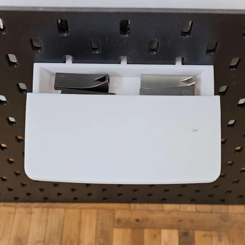 organisateur petite taille fixe mur étagère flottante tiroir modulaire noir blanc contemporain
