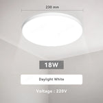lampe led blanc moderne interrupteur télécommande 230mm 270mm 370mm
