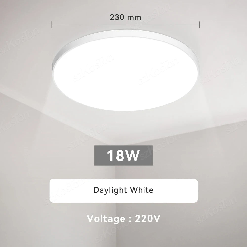 lampe led blanc moderne interrupteur télécommande 230mm 270mm 370mm