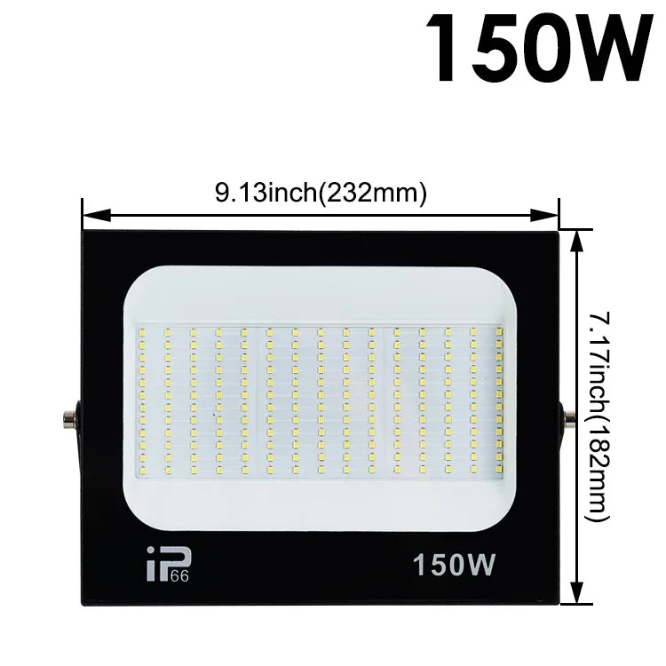 projecteurs led exterieurs modernes 100w 150w 200w ip65 garage sport rue