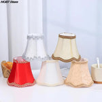 abat jour classique brodé rouge blanc beige dentelle opacité