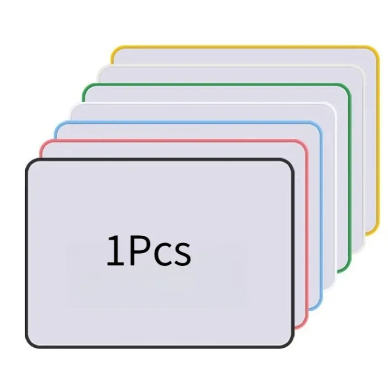 tableau blanc effaçable rectangulaire moderne couleur blanc bordures colorées maisonécole