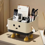 organisateur kawaii compartiments opaques calendrier stylos maquillage téléphone thermomètre ciseaux chargeur