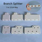 connecteur câble sans soudure blanc clips fonctionnel voies led strip basse tension 6a max