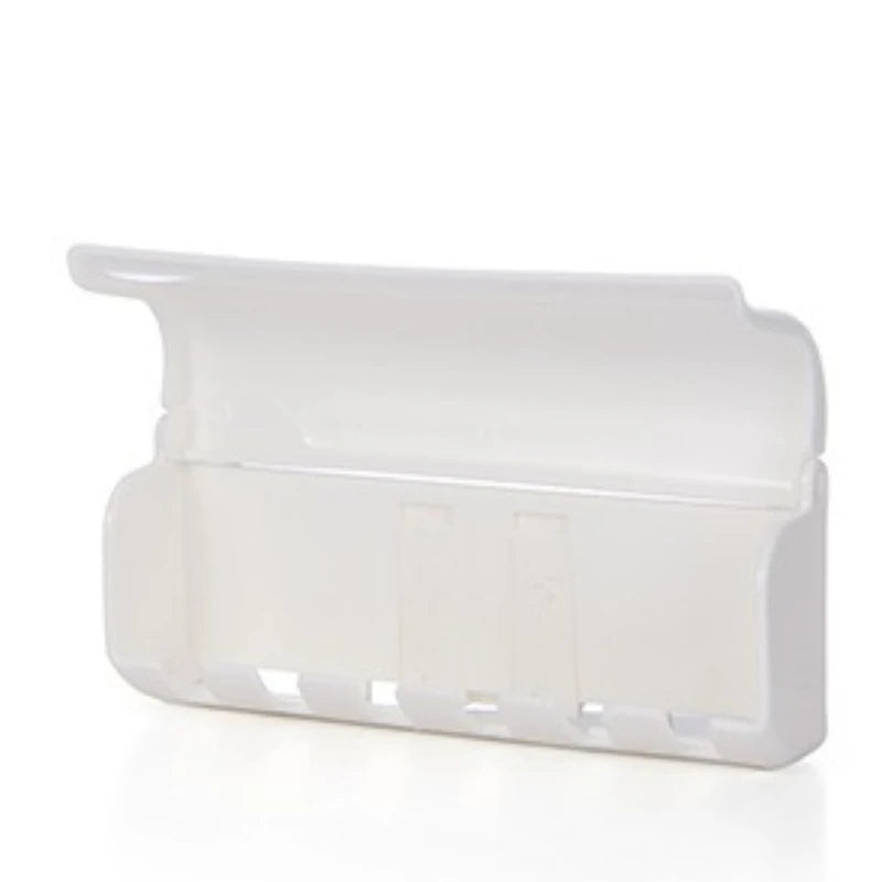 rangement mural brosses dents blanc moderne minimaliste adhésif lisse mat 5cm 12.9cm 3cm