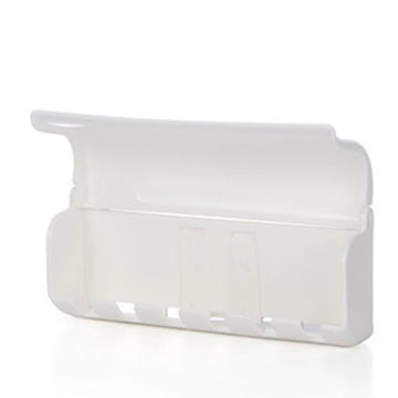 rangement mural brosses dents blanc moderne minimaliste adhésif lisse mat 5cm 12.9cm 3cm