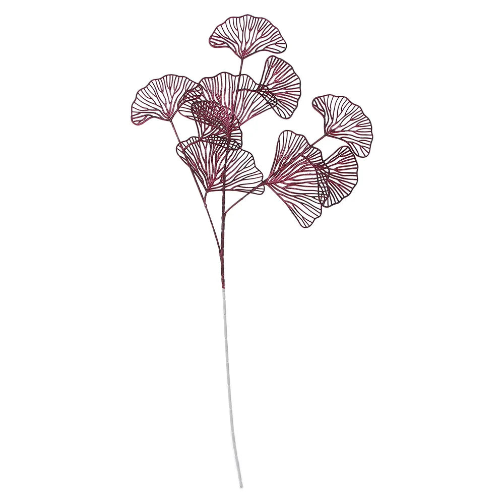 bouquet artificiel feuilles stylisées multicolore moderne minimaliste 67cmextérieur exposition decoration