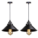lampe suspendue industrielle conique noire dorée éclairage salon chambre éclairage intérieur E27 adaptable