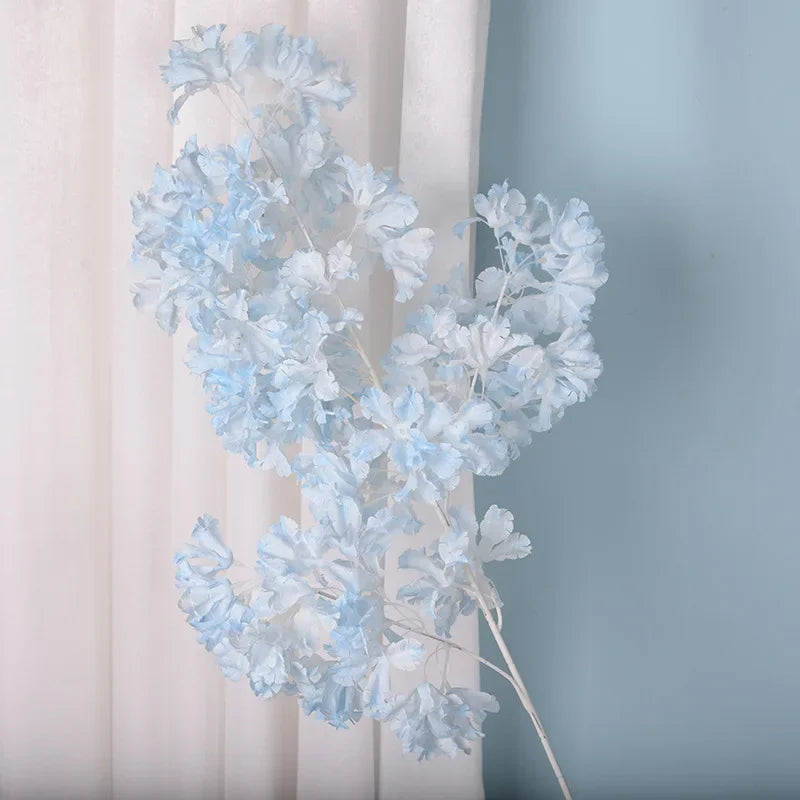 Fleur artificielle blanche cerisier 90cm dans vase