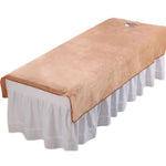 drap massage uni fibre bambou rose clair blanc moderne confortable 80x200cm 120x200cm