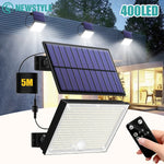 lampe solaire détecteur mouvement 400 led noir violet moderne extérieur contemporain