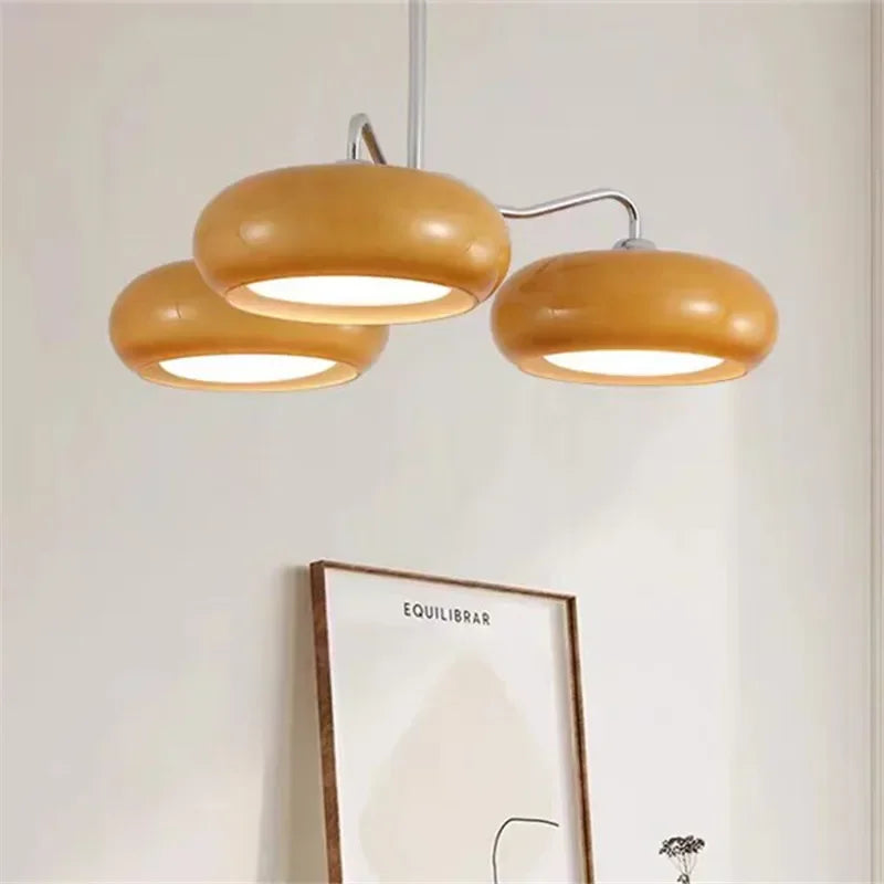 lampe suspendue moderne or blanc brillante verre opaque 28cm diamètre