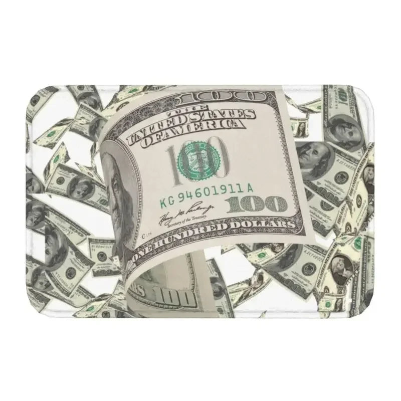 tapis vert moderne billets dollars antidérapant imperméable usage extérieur intérieur porte sol