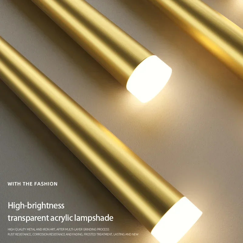 suspension lumineuse or noir moderne minimaliste touch control interrupteur eyelets chambre salon