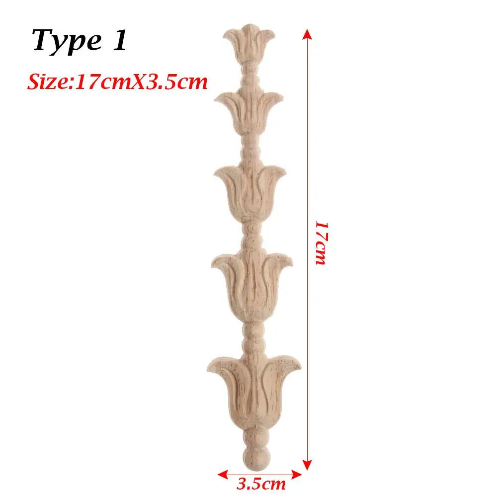 appliques murales bois sculptées fleurs détaillées artisanal baroque naturel moderne