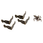 clips coin noir doré vis classique fourreurs travail bois petits grands