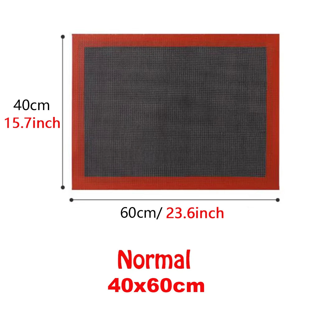 tapis cuisson silicone antiadhésif rouge noir texture tissu moderne cake baking