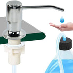 distributeur savon liquide argenté moderne minimaliste pompe goutte savon