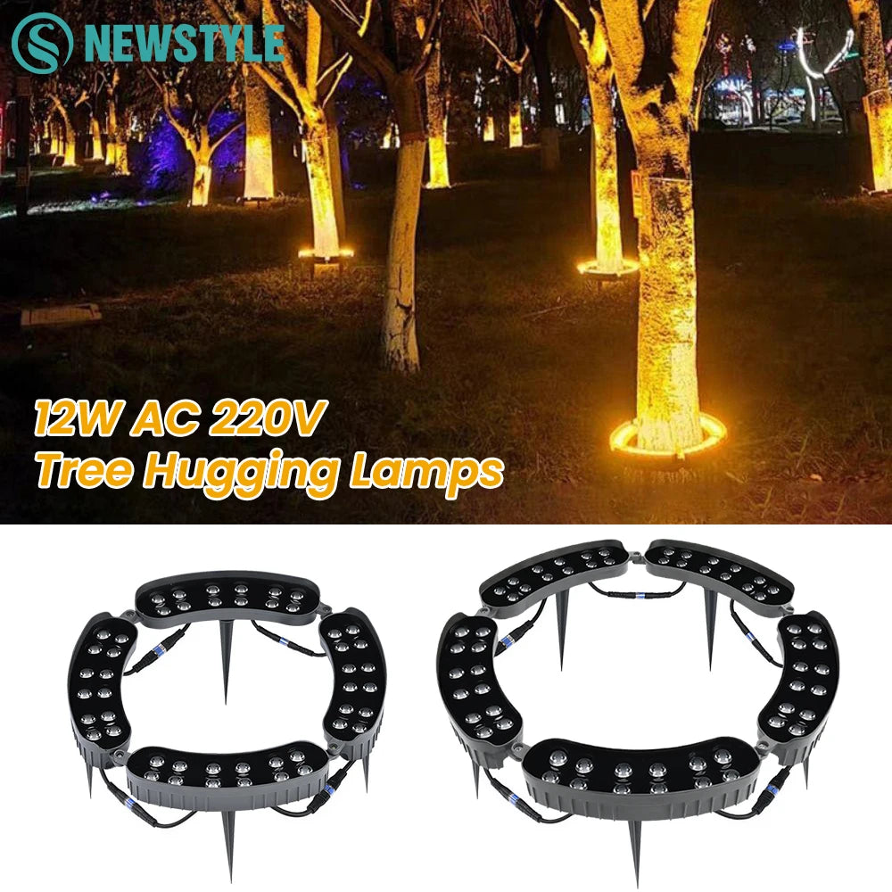 projecteurs led exterieur ip65 moderne alu arbre jardin paysagiste lumiere noire ornementalité sol fixations