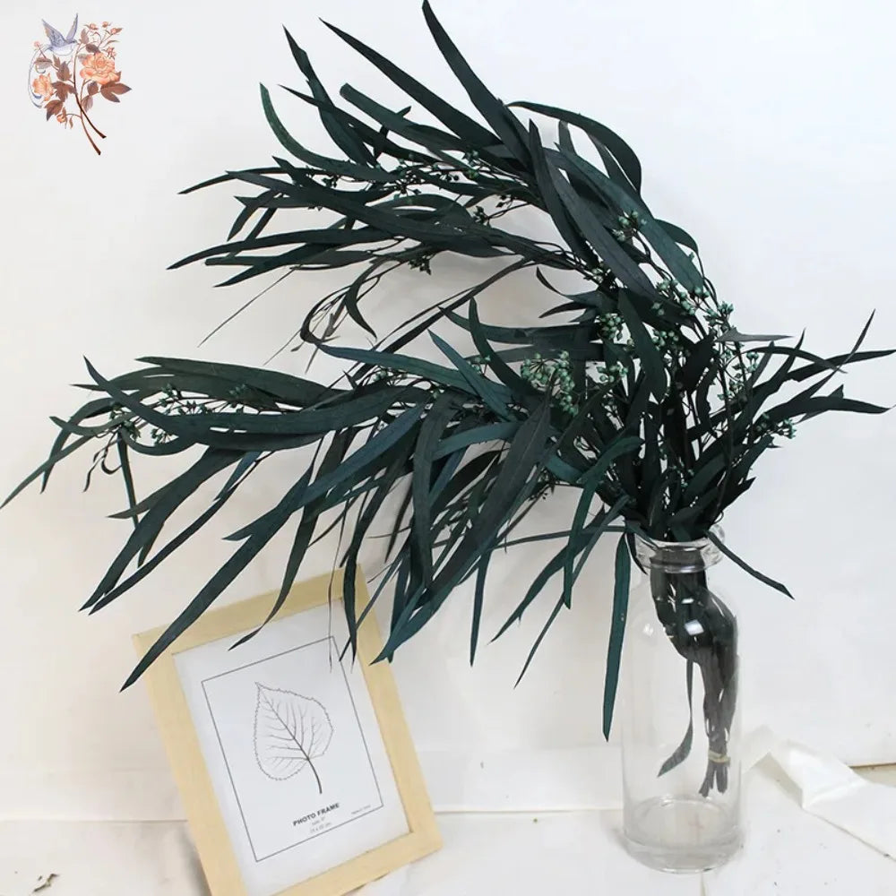 décoration maison bouquet dried flowers naturel rouge vert bleu anniversaire wedding festive