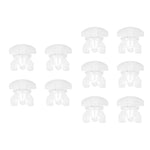 rideaux poulies pieces rechange plastique blanc translucide moderne fixations sans motif inclusées 10 pièces