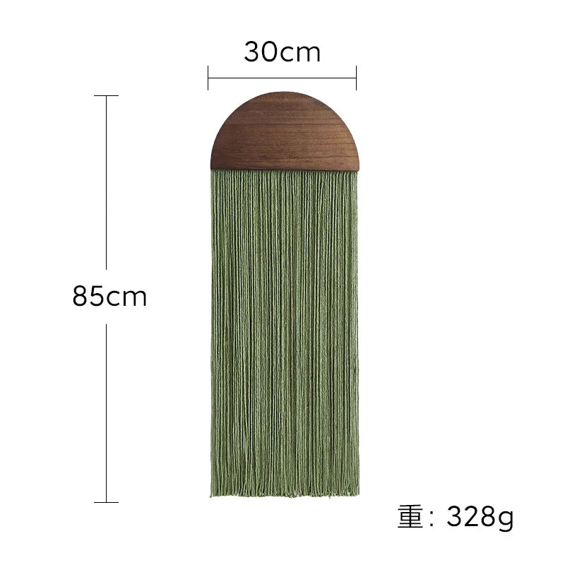 rideau franges vert moderne minimaliste textile opacité chambre salon decorationintérieur