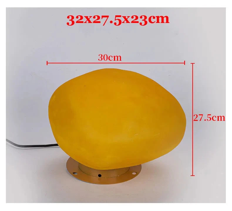 éclairage paysager moderne pierre jaune lisse opaque extérieur industrielle led ip65 waterproof autonome