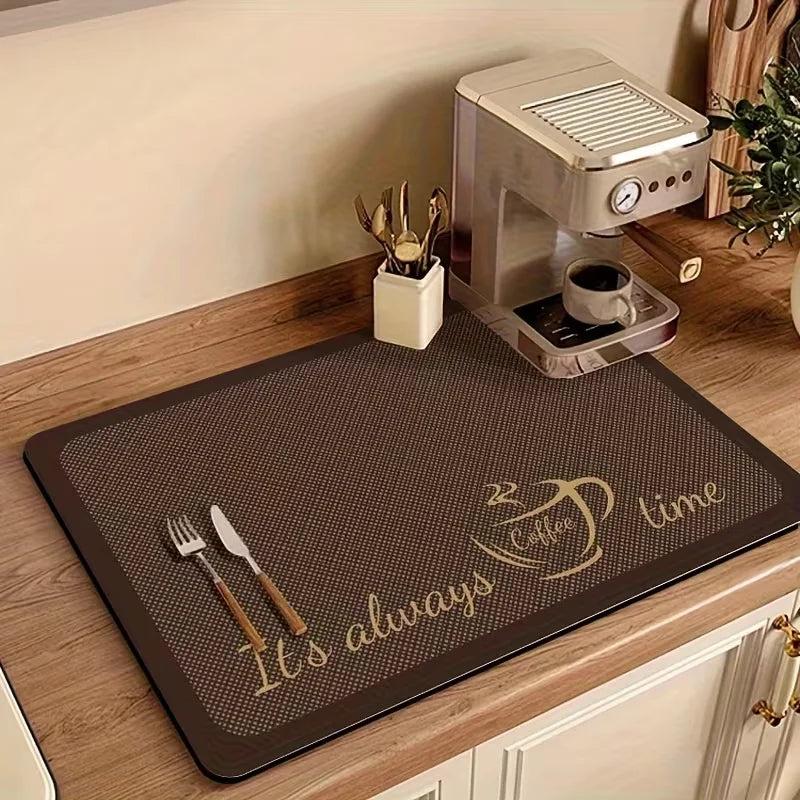 tapis moderne cuisine drainage rapide absorbant protège comptoir couleurs variées motifs floraux respectueux environnement