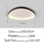 plafonnier led moderne blanc rond lumineux intérieur salon chambre salle manger