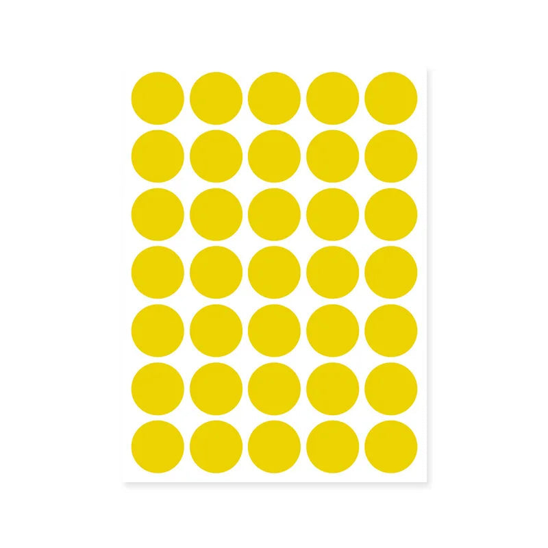 autocollants ronds multicolores 100 pièces stickers adhésifs décoration moderne minimaliste