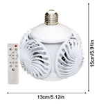 lampe ventilateur blanc moderne grille télécommande éclairage vitesse réglable sans filflux lumineux vitesseModes