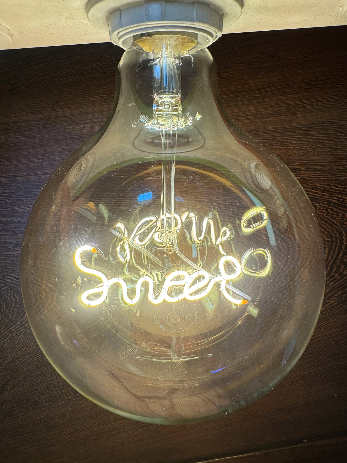 ampoule led filament transparente dorée love dream note vintage métallique moderne chambre 220v