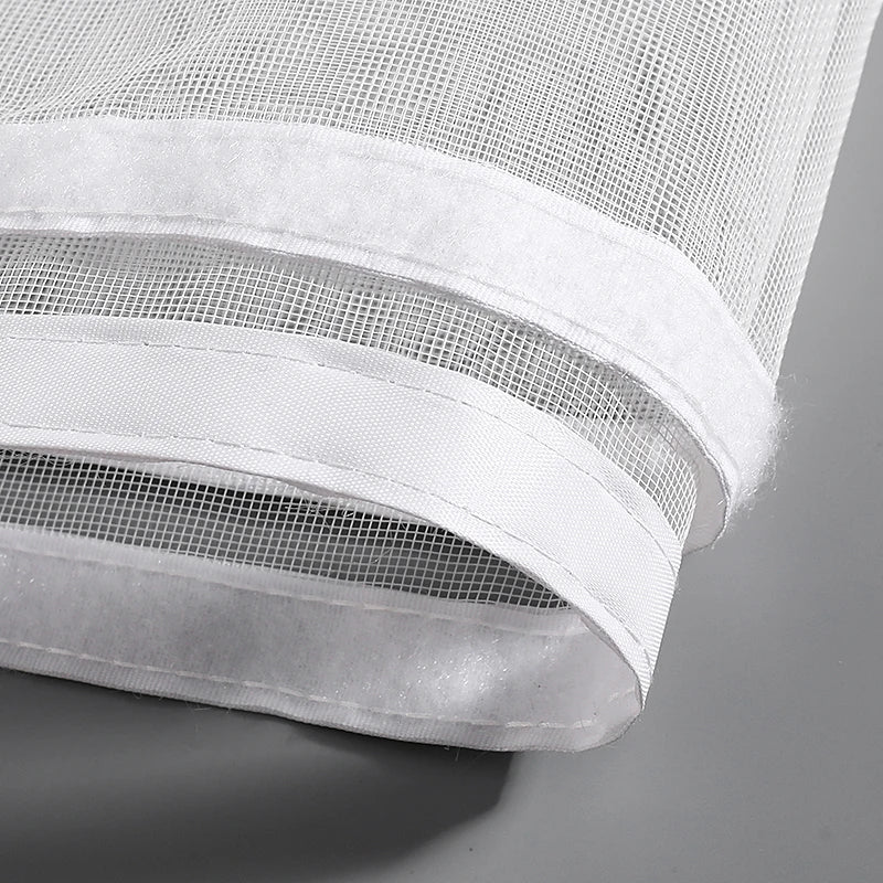 rideau anti moustiques blanc aimants auto adhésifs porte maille fine intérieur moderne
