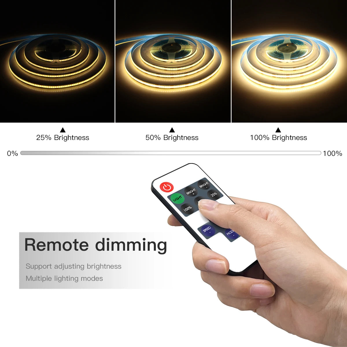ruban led flexible blanc télécommande adhésif double face 3000k 6500k moderne intérieur usb