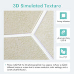 autocollant mural 3d pvc moderne beige clair texture grise adhésif 10 feuilles resistant eau