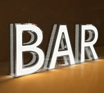 lettre lumineuse personnalisée 3d relief enseigne magasin extérieur intérieur blanc chaud
