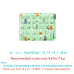 tapis refroidissement animal flocons neige polaire bleu clair moderne double bouchon orifice remplissage sécuritéintérieur