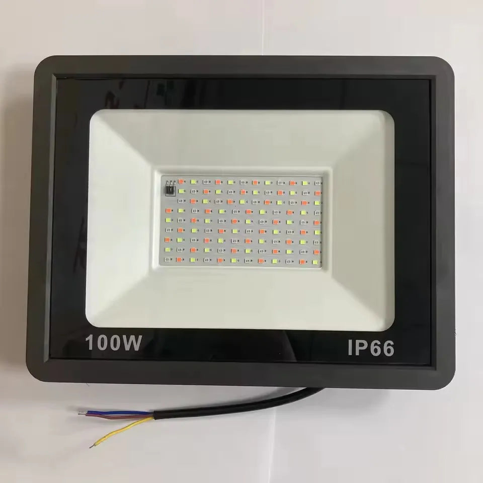 projecteur led noir moderne ip66 waterproof réglable 100w mural table